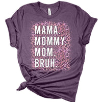 Mama printed cotton imitation women's T-shirt