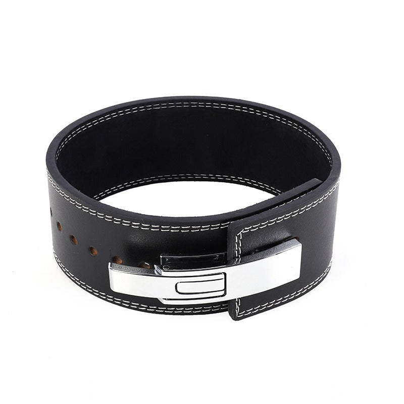 حزام اللياقة البدنية بإبزيم للرافعة، حماية للخصر، القرفصاء العميق، سحب قوي، تمرين رفع الأثقال، حزام رفع القوة