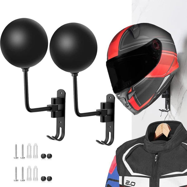 Universal motorcycle helmet rack wall mounted rotating display rack suitable for various desktop non punching placement racks