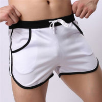 New and transparent style Songju thin home pull-out wide outer split short three action split pants short shorts