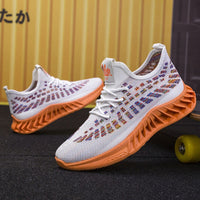 Men's Flying Weave Breathable Casual Shoes Korean Edition Trendy Running Shoes Fashion Student Shoes Sports Shoes