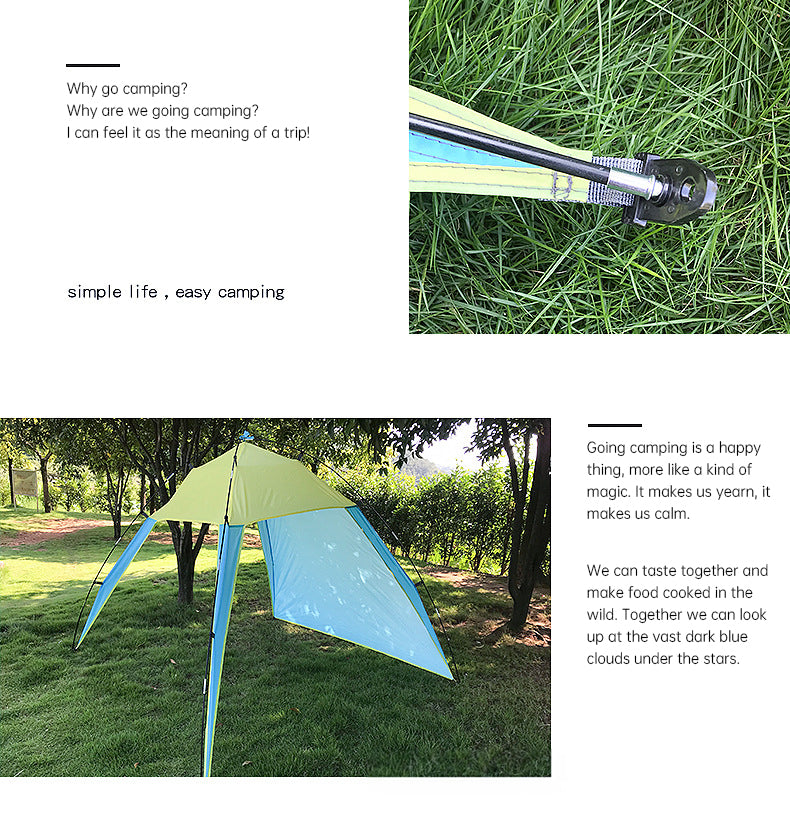 Pop Up Beach Tent Sun Shade Shelter Anti-UV Shelter Fully Automatic Folding Camping Tent