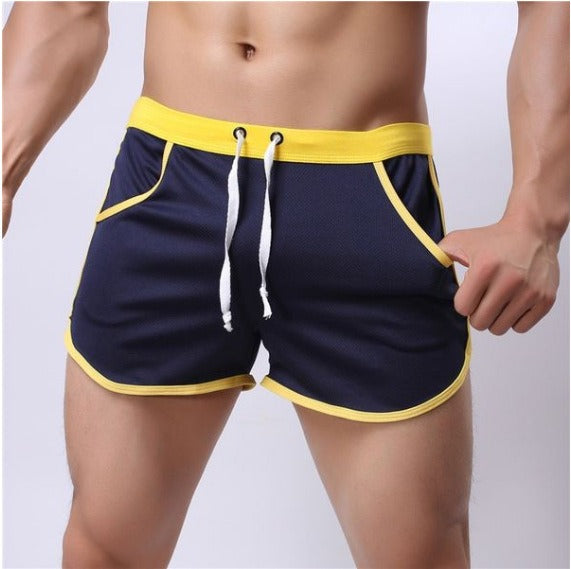 New and transparent style Songju thin home pull-out wide outer split short three action split pants short shorts