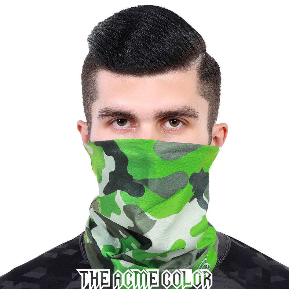 Green 2 Ski Magic Bandana Anti-UV Mask Warm Neck Cover Women's Breathable Outdoor Mask Riding Men and Women