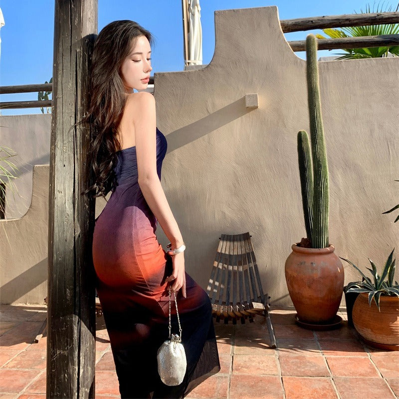 Sexy Spicy Girl Style Mesh Party Dress Holiday Beach Skirt