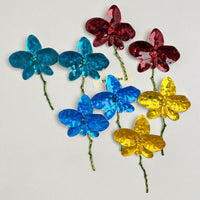 Enamel Drop Glaze Metal Large Flower Earrings with Advanced Fashion Earrings