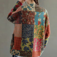 V-neck mink velvet knitted sweater for women, loose Korean casual sweater for women, cardigan