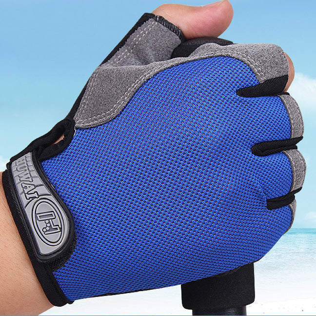 Spring And Summer Half Finger Men's And Women's Fitness Gloves Training Weightlifting Outdoor Mountaineering Riding Non-Slip Wear-Resistant Sports Gloves